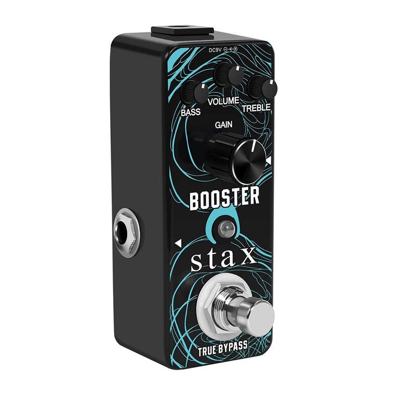 Stax High Gain Pedal Guitar Clean Booster Pedal Amplify Pedal Clean Boost Pedal Moisturizing Original Sound Effects:20db+ Clean Boost With Â±15db 2 Band EQ With Small Size Compact Design - Image 2